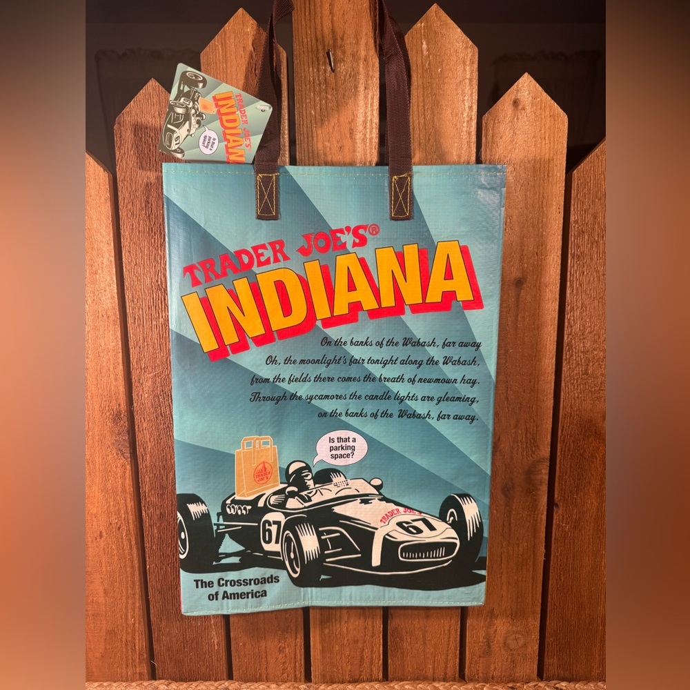 NWT Trader Joe's Indiana Tote Bag - 6 Gallon Capacity